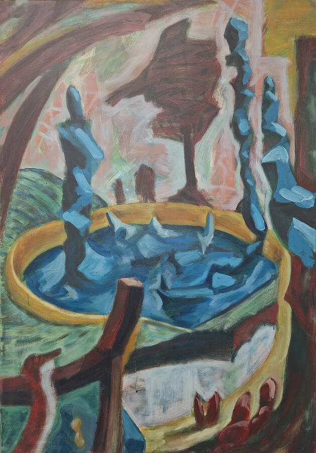 Fountain of Youth, 100x70cm, Oil on Canvas