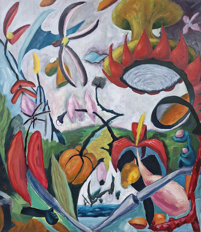 Mind Pollenators, 150x130cm, Oil on Canvas