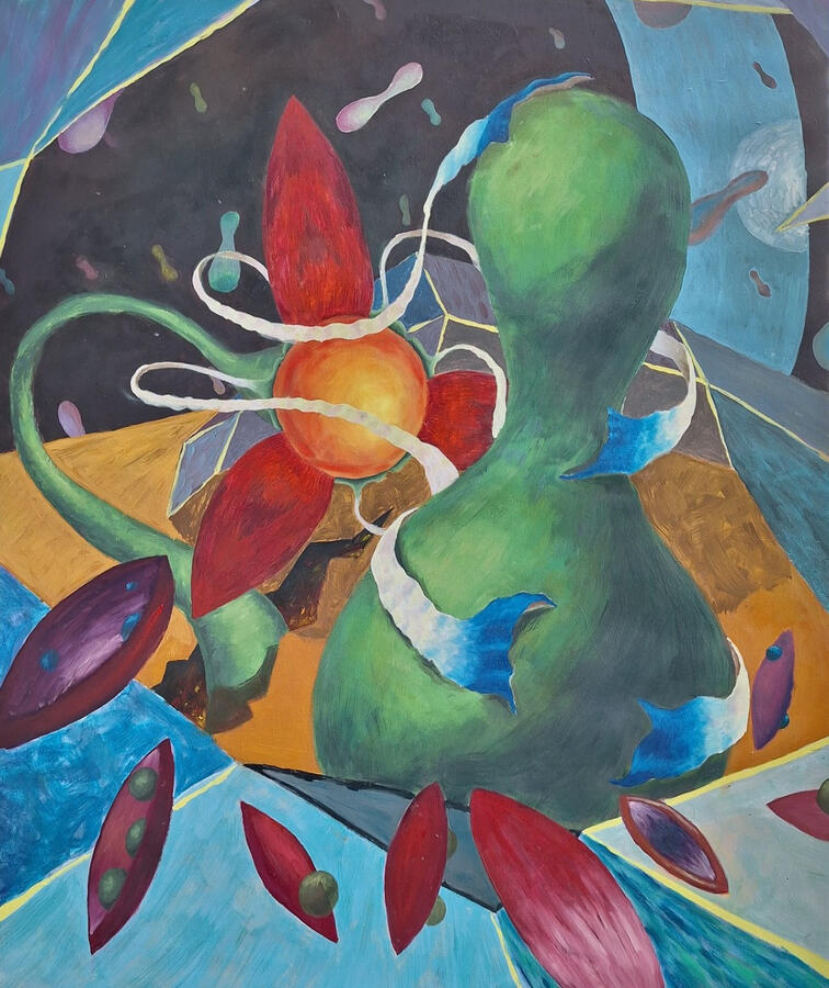 Living Shapes, 120x100cm, Oil on Canvas