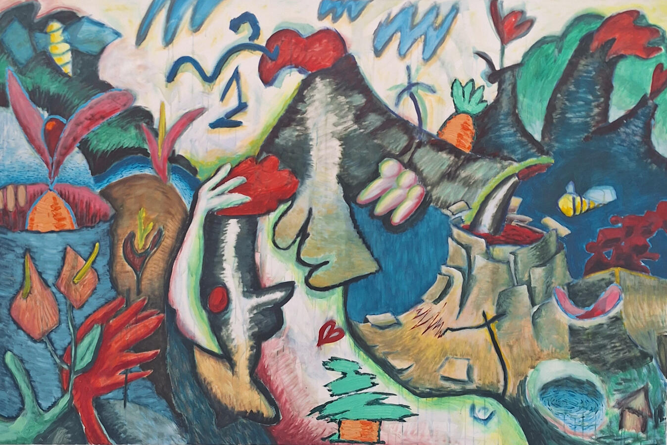 One Night in Pompeji, 200x140cm, Oil on Canvas