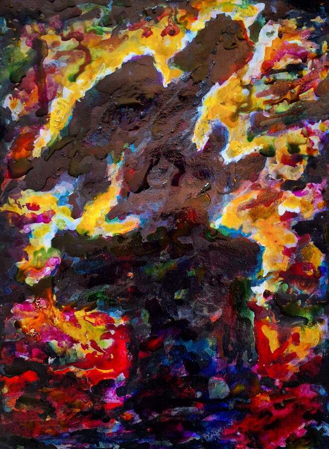 Angels Contemplation, 40c30cm, Ink on Paper Angels Contemplation, 40c30cm, Ink on Paper