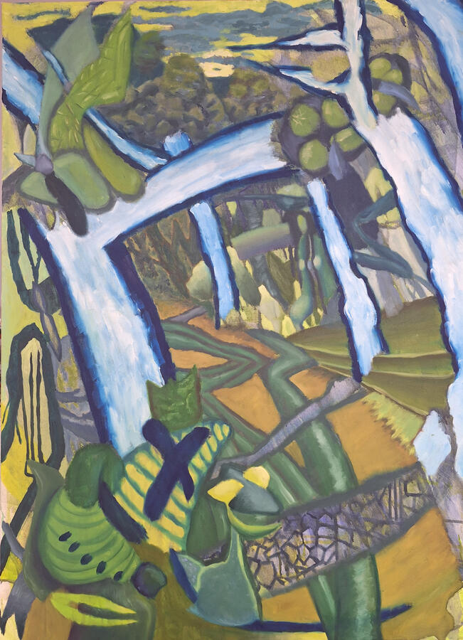 Mind your Forest, 110x80cm, Öl auf Leinwand